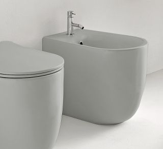 Биде напольное Kerasan Nolita 532059*1 серое